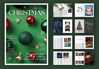 Christmas Magazine Layout
