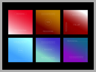 multi color gradient background design sample