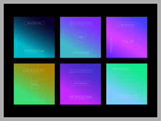 Fototapeta premium multi color gradient background design sample