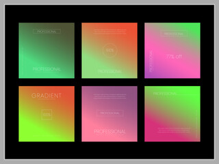 multi color gradient background design sample