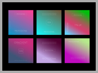 multi color gradient background design sample