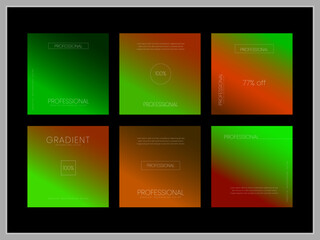 multi color gradient background design sample