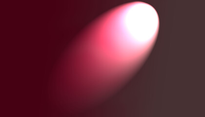 Spotlight shining brightly on a dark maroon background creating a sense of drama focus.