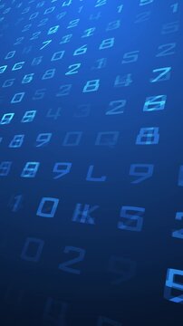 sfondo, numeri, 3d, algoritmo, calcoli, informatica, digitale, verticale