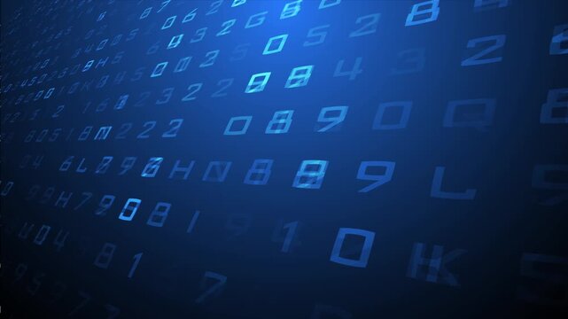 video, sfondo, numeri, 3d, algoritmo, calcoli, informatica, digitale, big data, elaborazione dati, 