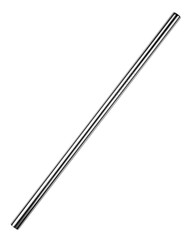Stainless Steel Straw, isolated on white background, full depth of field