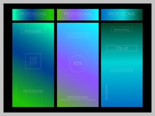 gradient color background set color