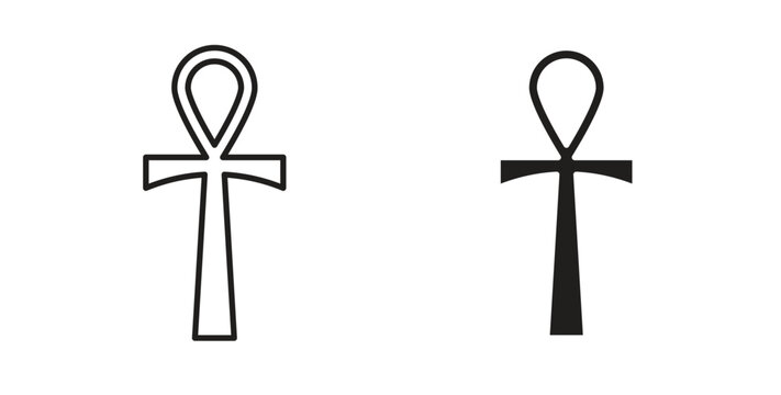 Ankh icon isolated vector Illustration. Vector pictogram for web and app