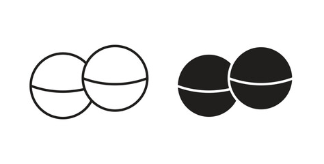 Bath salts bomb icon isolated vector Illustration. Vector pictogram for web and app