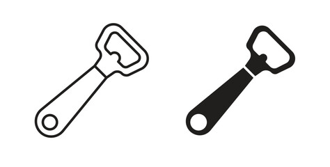 Bottle opener icon isolated vector Illustration. Vector pictogram for web and app