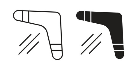 Boomerang icon isolated vector Illustration. Vector pictogram for web and app