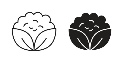 Cauliflower icon isolated vector Illustration. Vector pictogram for web and app