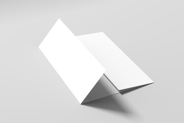 Clean and Modern A4 Gate Fold Brochure Mockup for Print Layout, Corporate Branding, and Advertising Design Showcase