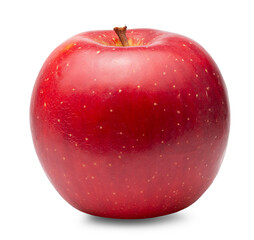 red apple isolated on white background. Clipping path