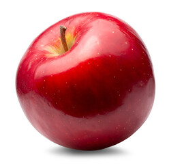 red apple isolated on white background. Clipping path