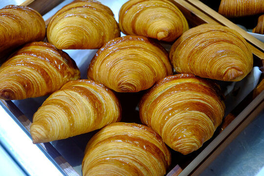Paris, France, Europe. Fresh baked bread pastries.