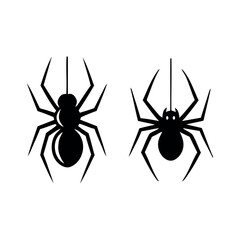 Halloween spiders vector illustration creepy arachnids for spooky designs