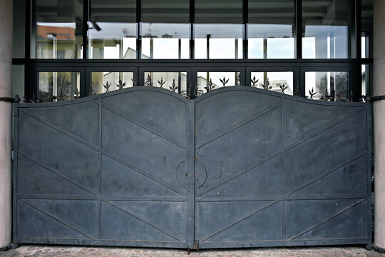 Main gate at the Schindler Factory in Krakow Poland