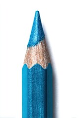 Closeup of Blue Pencil Point 
