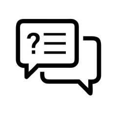 comment icon, question icon, comment question icon, chat bubble with question mark, feedback icon, inquiry icon, ask icon, help icon, support icon, faq icon, information query icon, communication icon