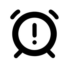 alarm clock icon, exclamation mark clock, alert clock symbol, urgent notification icon, warning alarm clock, time alert indicator, emergency reminder icon, urgent clock alert, warning timer icon, dead