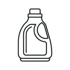 Outline Detergent Bottle Line Art Vector Design