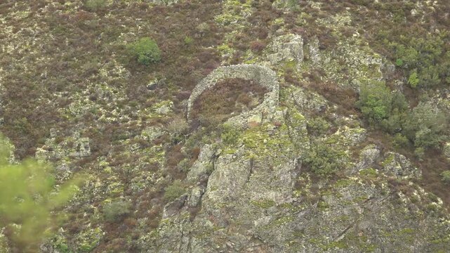 Stone Beehive Fort (Cortín) in Lugo Mountains, Autumn - 1902