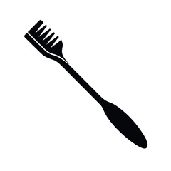 Toothbrush Silhouette Vector Design