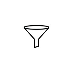 Minimalist Funnel Vector Icon