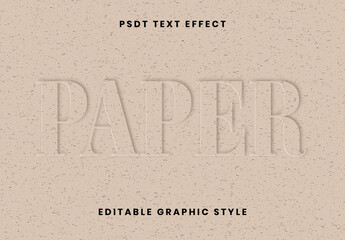Embossed Paper Text Effect