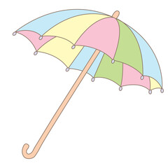 colorful umbrella vector illustration