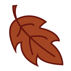 red autumn tree leaf vector illustration