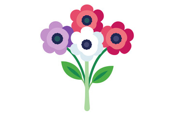 Colorful flowers in a bunch