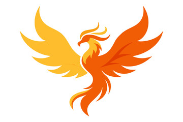 Stylized phoenix illustration