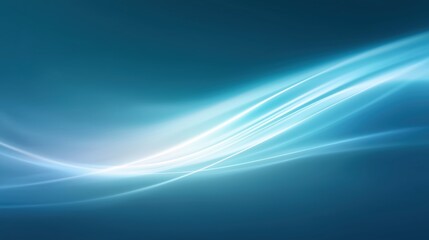 Abstract blue wave background with smooth flowing lines, creating a sense of motion and tranquility, ideal for design projects and digital applications