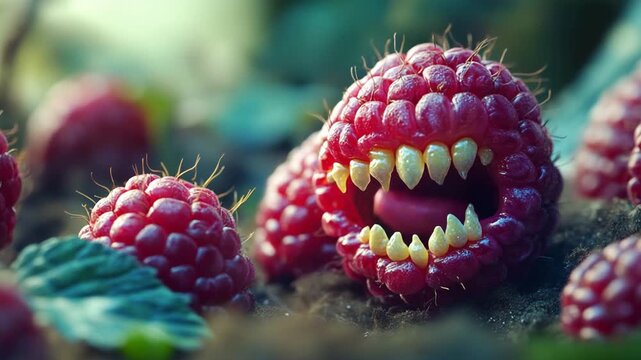 Raspberry Monsters - A Berry Scary Treat in the Garden.