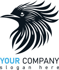 Starling Head Logo With White Background