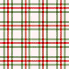 Classic tartan pattern with green and red hues. Seamless background for textiles, apparel or graphic design. Versatile for seasonal lifestyle projects.