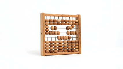 Classic Wooden Abacus for Calculation and Mathematical Learning Tool