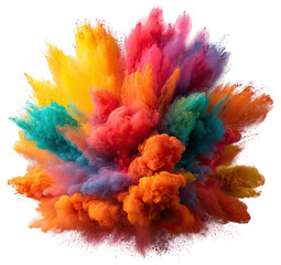 Fototapeta premium Exploding rainbow of vibrant color