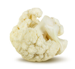 Cauliflower isolated on white background with clipping path