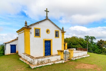 Small colonial chapel in the city of Ouro Preto, Minas Gerais.
