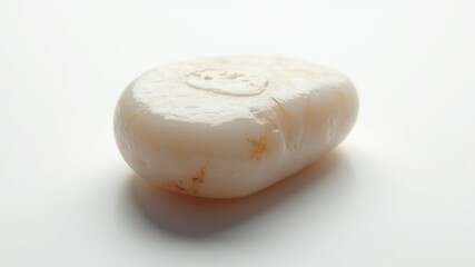 Gua Sha Stone Massage Tool Isolated on White Background