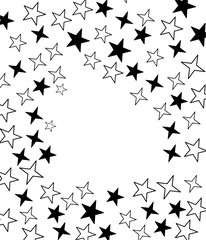 Fototapeta premium Seamless Star Vector Pattern Background