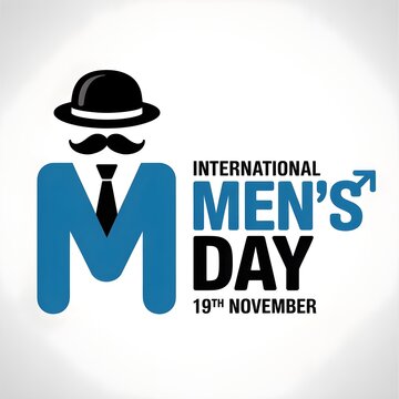 Vector illustration on the theme International Men's Day. For a poster or banner and greeting card.