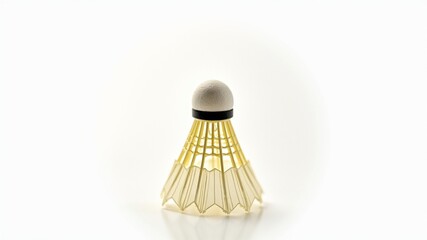 Badminton Shuttlecock Isolated on White