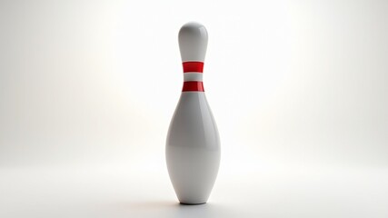 Bowling Pin Isolated on White