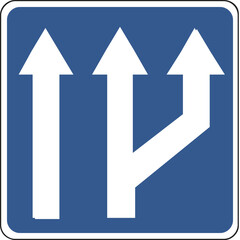 Collection of warning, mandatory, prohibition and information traffic signs. European traffic signs collection. Vector illustration. Vector illustration of a street road sign indicating a parking.