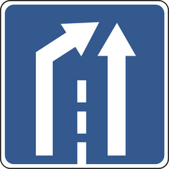 Fototapeta premium Collection of warning, mandatory, prohibition and information traffic signs. European traffic signs collection. Vector illustration. Vector illustration of a street road sign indicating a parking.