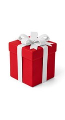 Felt Christmas present photo on a solid white background, holiday graphic, Craft